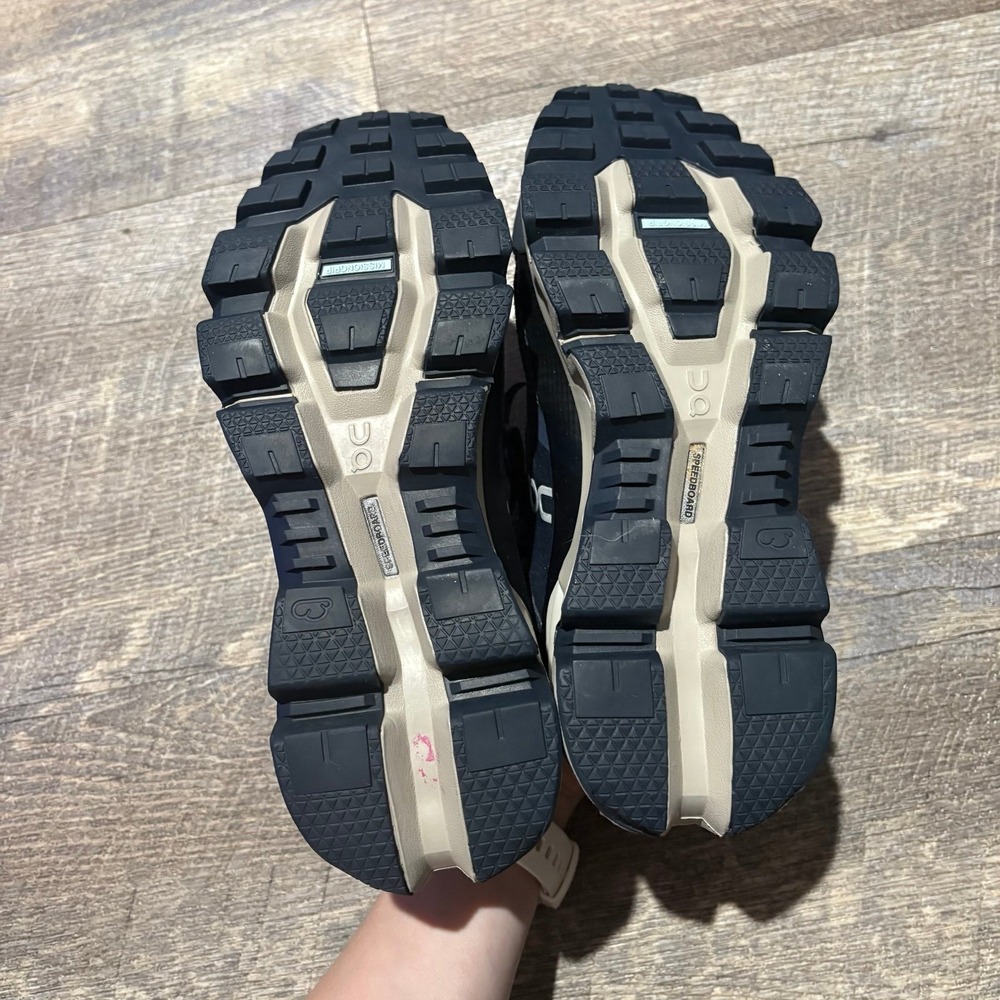 On Cloudwander Waterproof Sneakers Navy & Desert Colorway Women's Size 6 - Picture 10 of 10